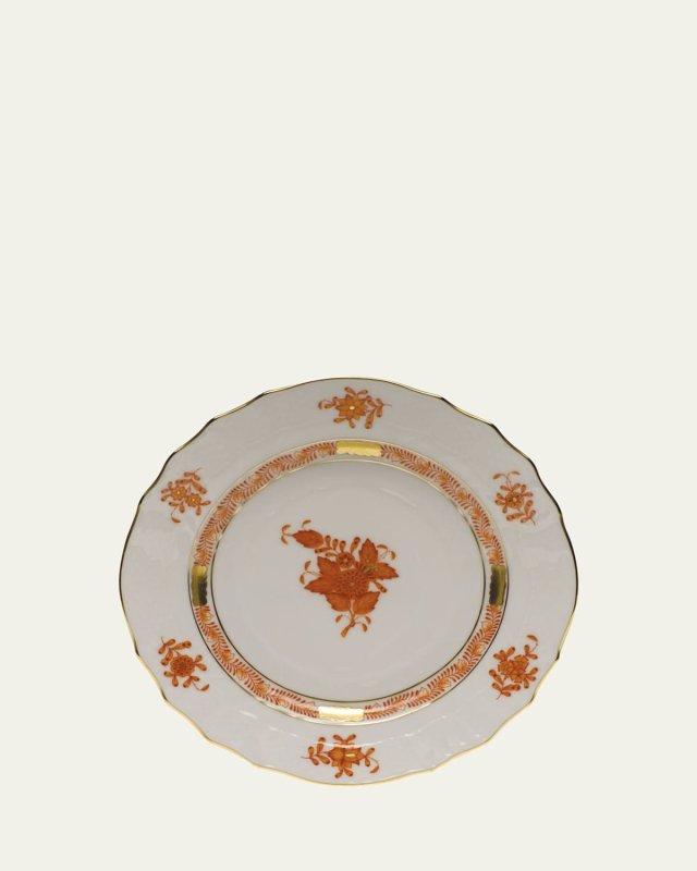 Rust Chinese Bouquet Bread & Butter Plate